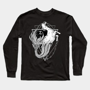 Mermaid goat / Capricorn Long Sleeve T-Shirt